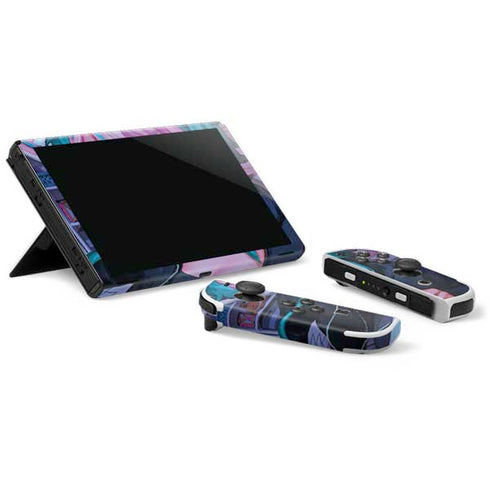 Anime Catgirl Gamer Nerd by Ivy Dolamore Nintendo Switch OLED (2021) Skin